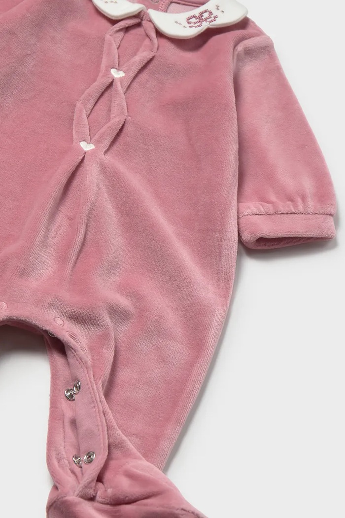 Момиче Mayoral Newborn бебешки гащеризон за спане за бебе с памук 2750.2D.Newborn.9BY2 розов