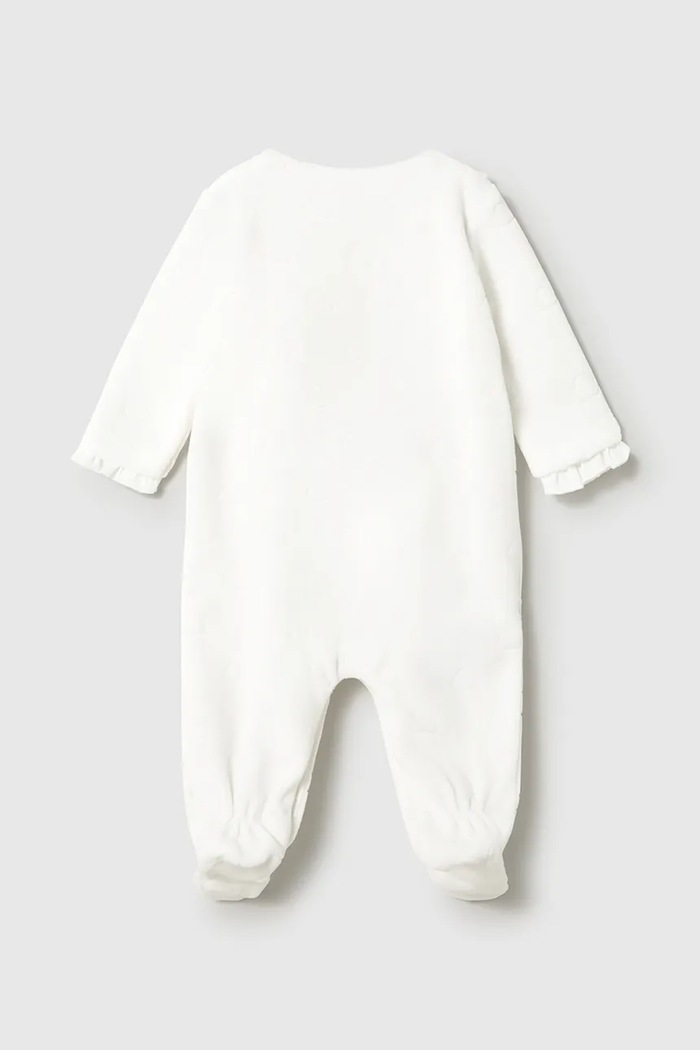 Mayoral Newborn φορμάκι ύπνου βρεφικό με βαμβάκι 2749.2C.Newborn.9BY2 λευκό AW26