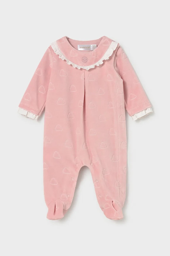 Mayoral Newborn повзунки для немовлят з бавовною рожевий 2749.2C.Newborn.9BY2