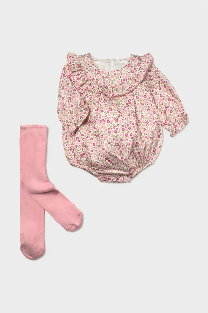 Mayoral Newborn Romper dětský bavlněný růžová 2672.2N.Newborn.9BY2