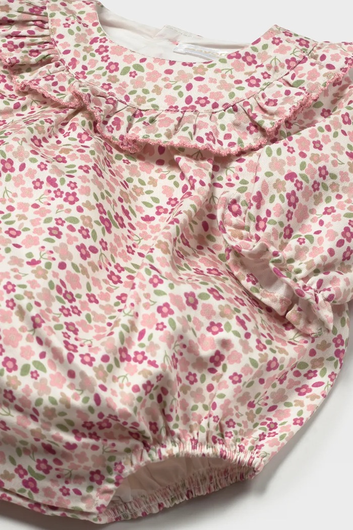 Mayoral Newborn Romper dětský bavlněný 2672.2N.Newborn.9BY2 růžová AW26