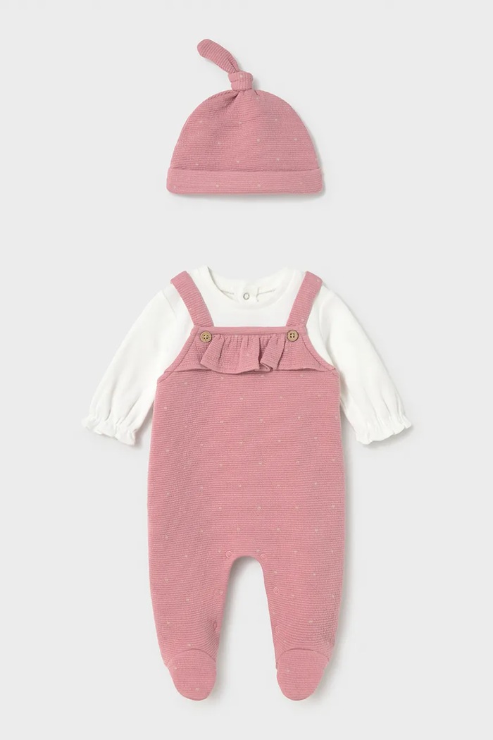 Mayoral Newborn tuta per neonati in cotone rosa 2651.2C.Newborn.9BY2