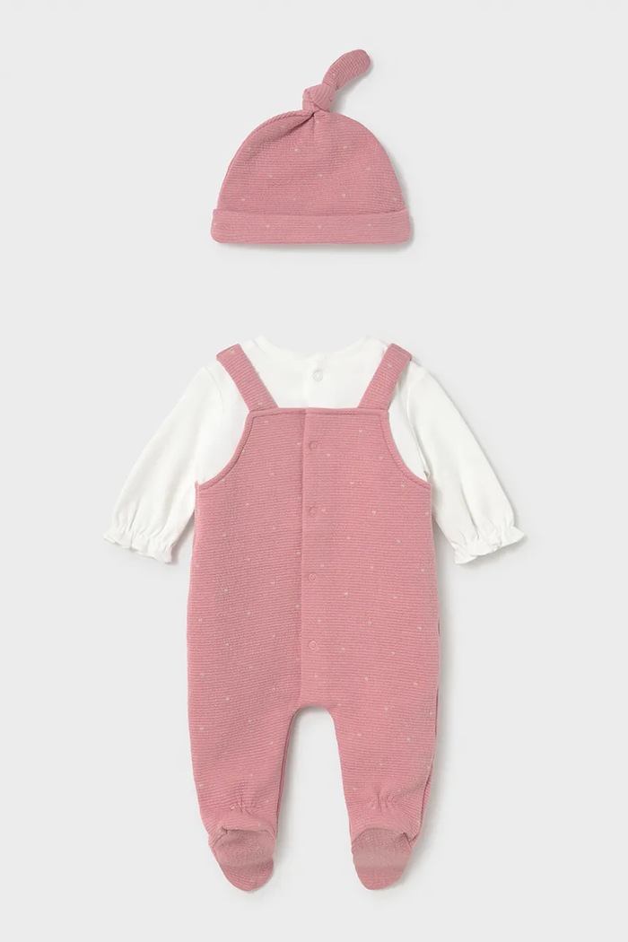 Mayoral Newborn tuta per neonati in cotone 2651.2C.Newborn.9BY2 rosa AW26