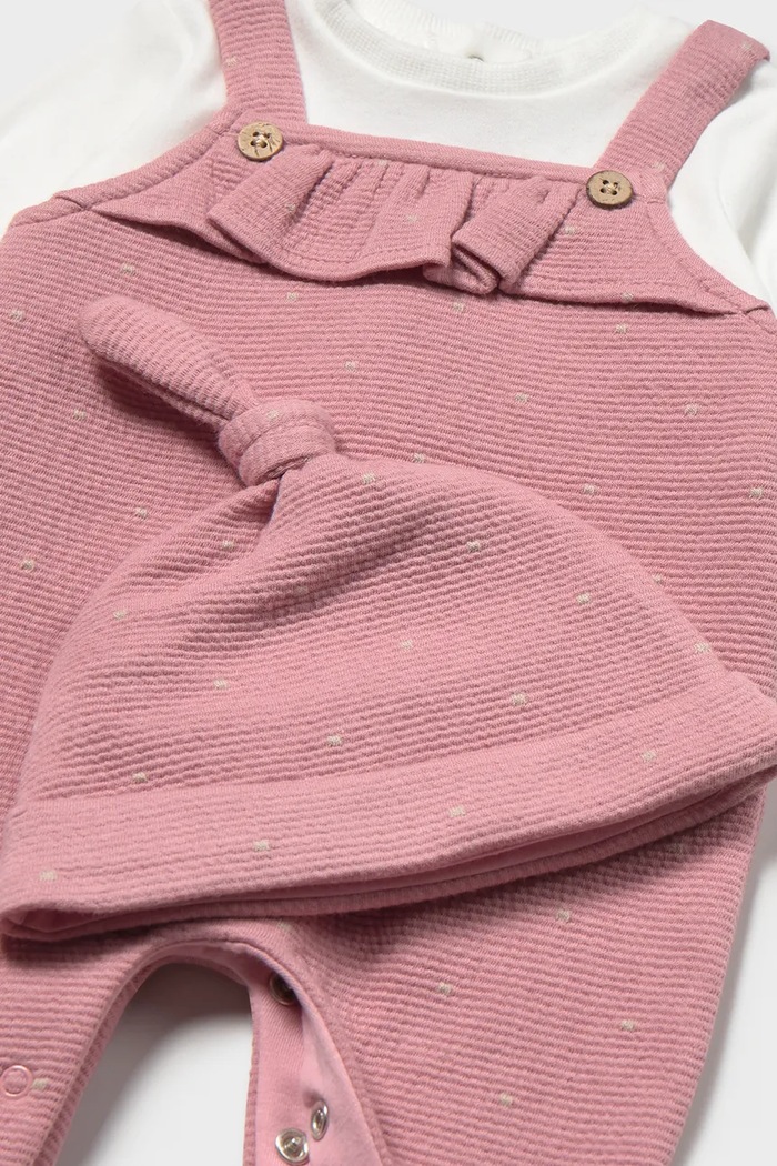 BIMBA Mayoral Newborn tuta per neonati in cotone 2651.2C.Newborn.9BY2 rosa