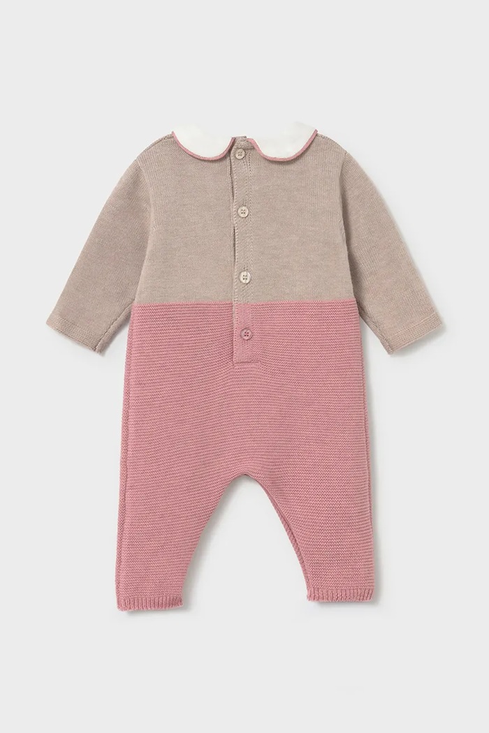 Mayoral Newborn бебешки гащеризон за бебе с памук 2605.2D.Newborn.9BY2 розов AW26