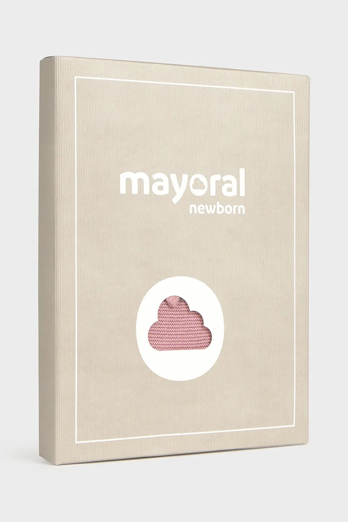 Mayoral Newborn бебешки гащеризон за бебе с памук розов 2605.2D.Newborn.9BY2