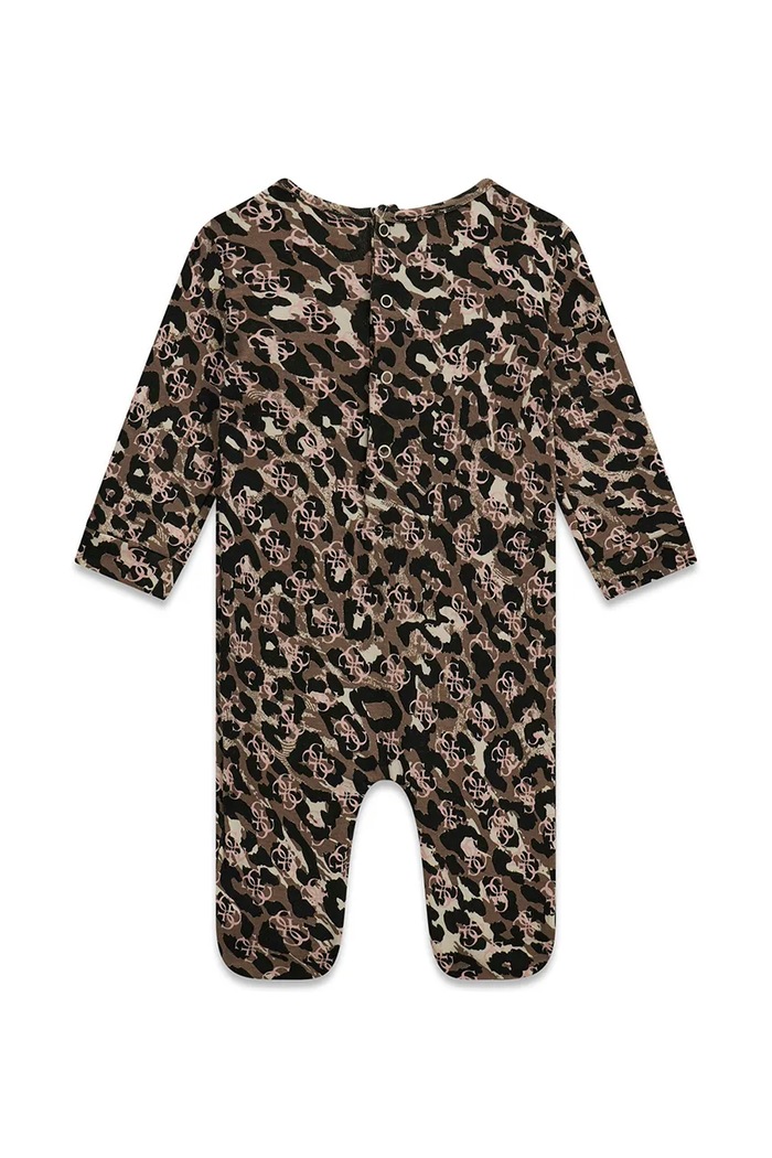 Guess śpiochy niemowlęce bawełniane z elastanem S6YG01.K3922.9BY2 brązowy AW26