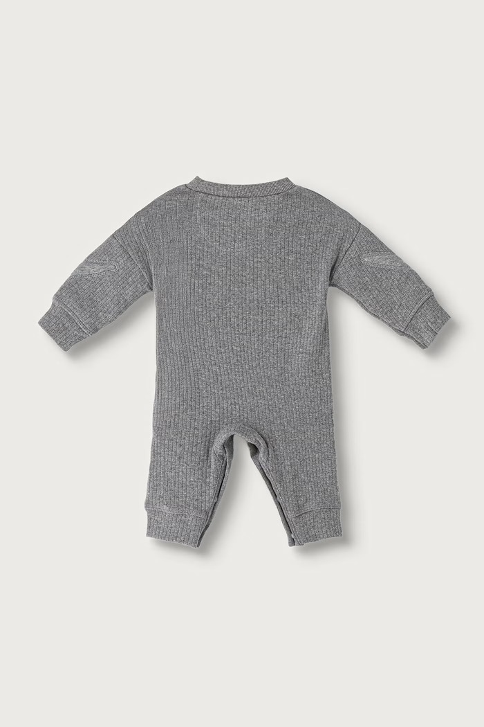Nike Pajacyk niemowlęcy z bawełną 56L345 szary AW26