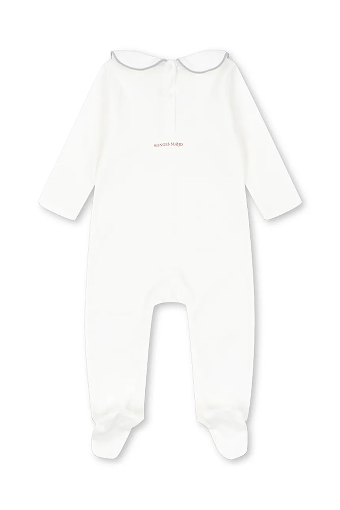 Konges Sløjd Śpiochy dziecięce bawełniane MY FIRST CHRISTMAS ONESIE GOTS KS107961.9BY2 beżowy AW26