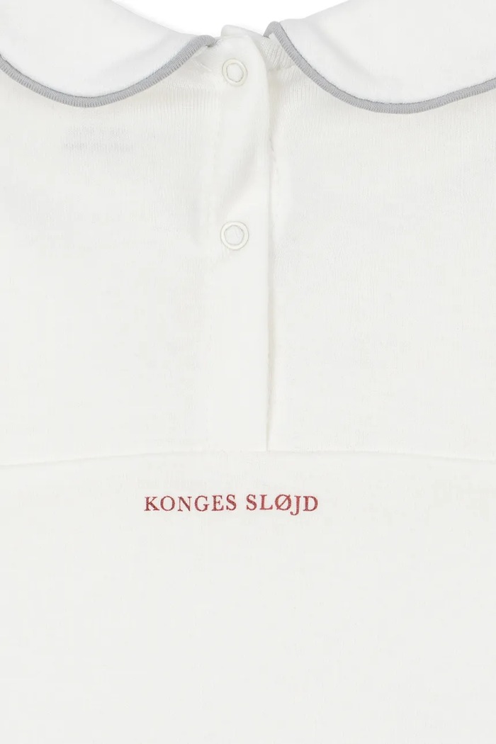 Chłopiec Konges Sløjd Śpiochy dziecięce bawełniane MY FIRST CHRISTMAS ONESIE GOTS KS107961.9BY2 beżowy
