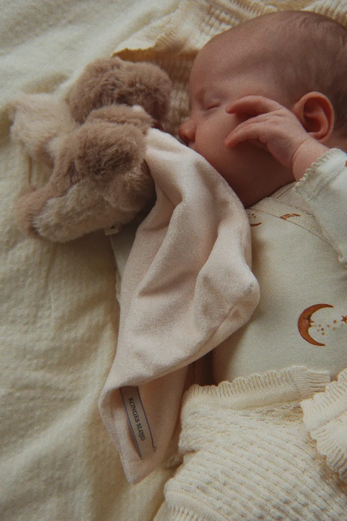 Konges Sløjd Body niemowlęce bawełniane z elastanem BASIC LS NEWBORN BODY GOTS KS106381.9BY2
