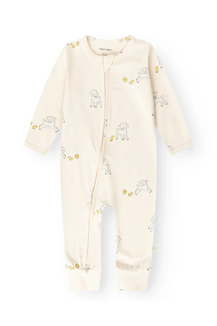 That's mine Pajacyk niemowlęcy z bawełną Elliotte onesie 008648.9BY2 beżowy AW26