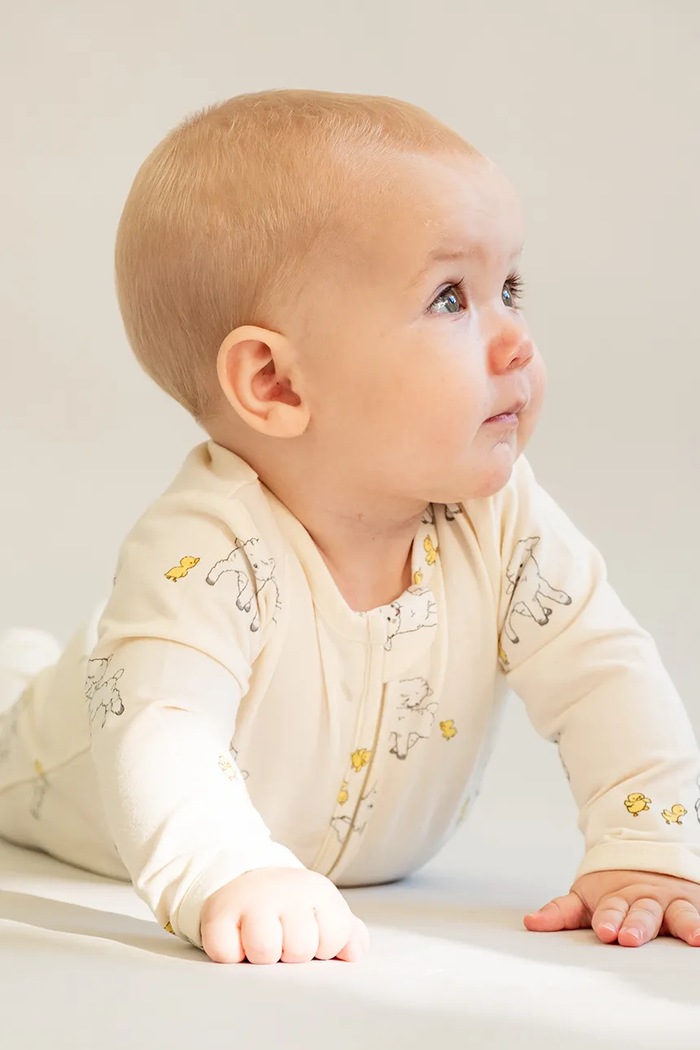Chłopiec That's mine Pajacyk niemowlęcy z bawełną Elliotte onesie 008648.9BY2 beżowy