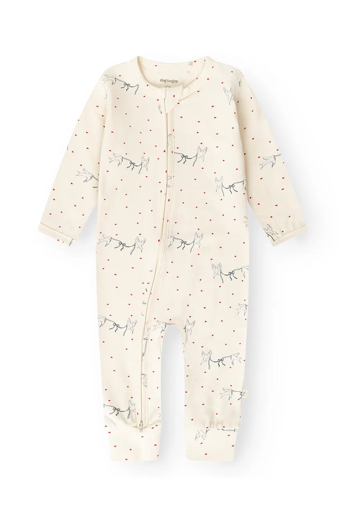 That's mine Pajacyk niemowlęcy z bawełną Elliotte onesie 008648.9BY2 beżowy AW26