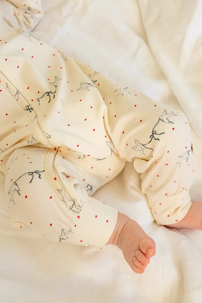 Chłopiec That's mine Pajacyk niemowlęcy z bawełną Elliotte onesie 008648.9BY2 beżowy