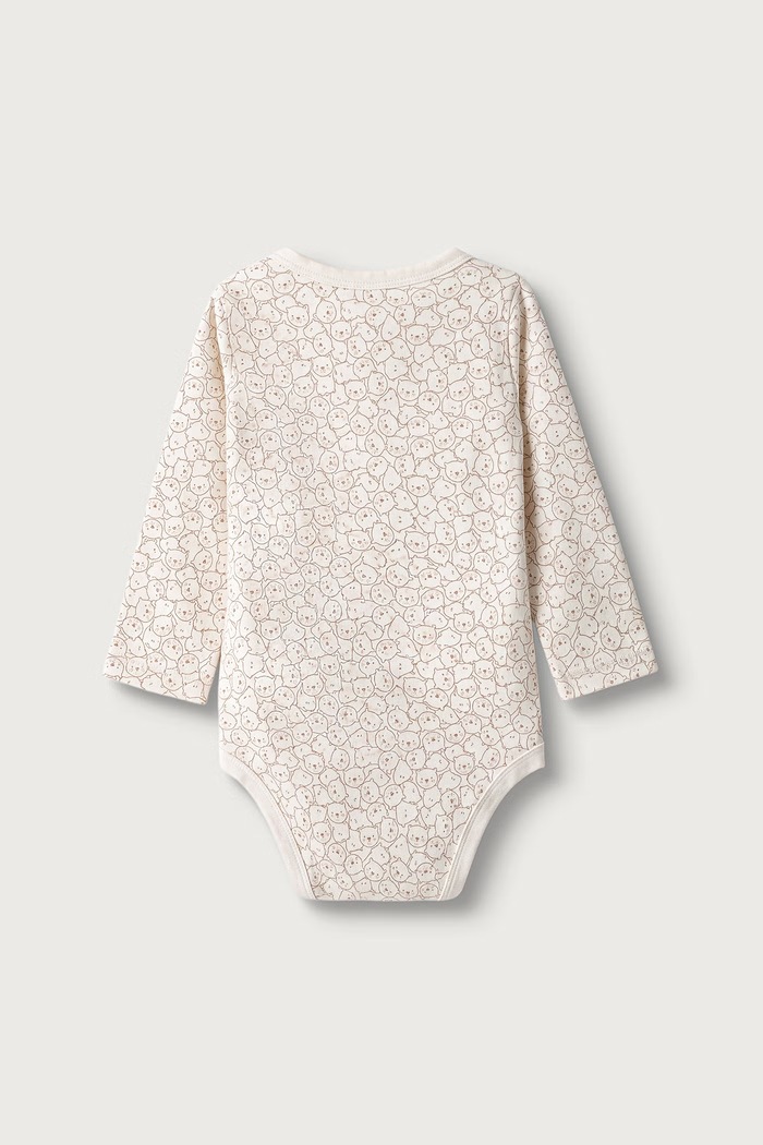 Body dziecięce bawełniane z elastanem 2-pack United Colors of Benetton 3UMRAB014.W.Seasonal beżowy