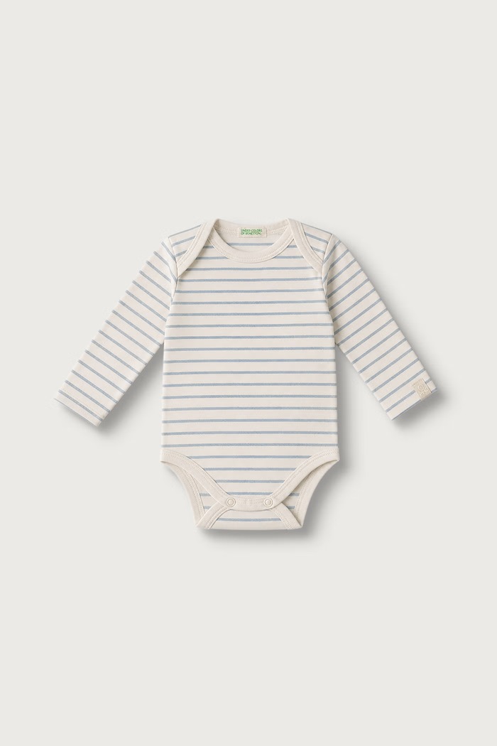 Dječaci United Colors of Benetton Body za djecu od pamuka s elastanom 2-pack 3UMRAB014.W.Seasonal plava
