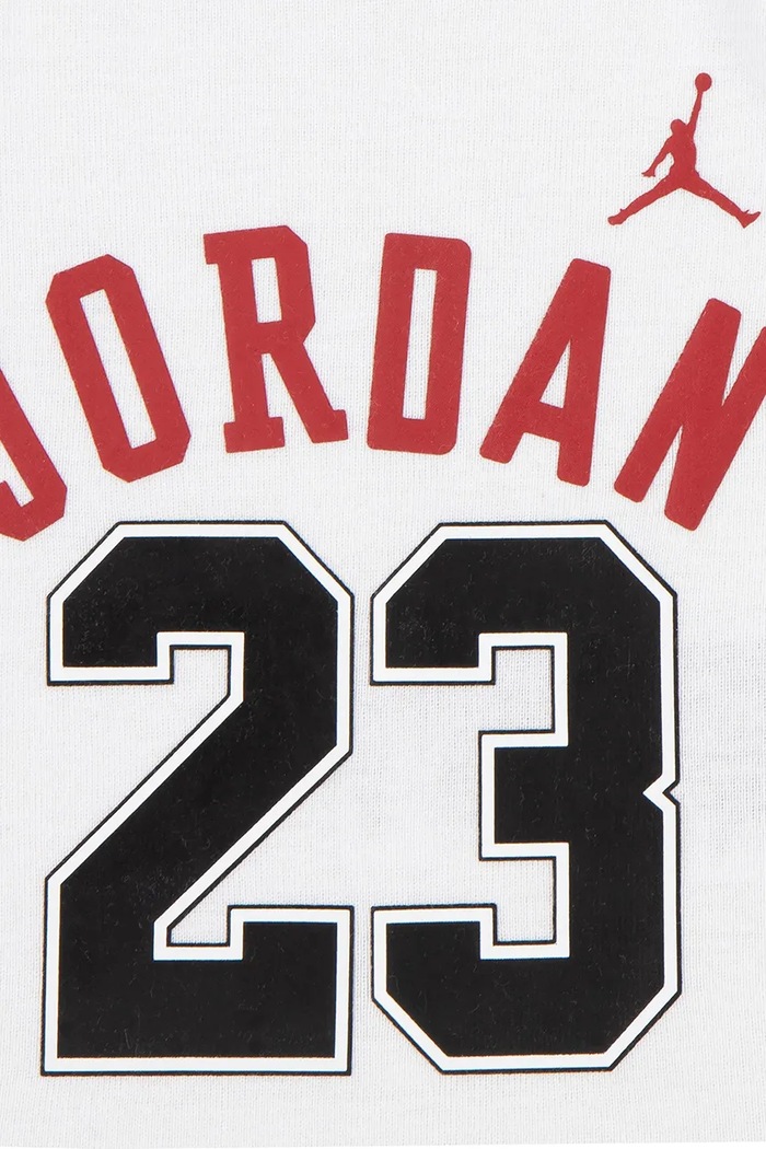 Body niemowlęce z bawełną Jordan LJ0208 biały