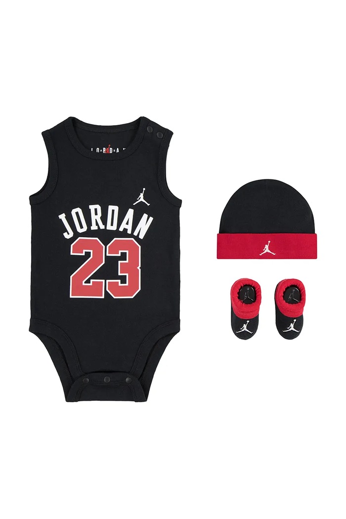 Jordan Body niemowlęce z bawełną czarny LJ0208
