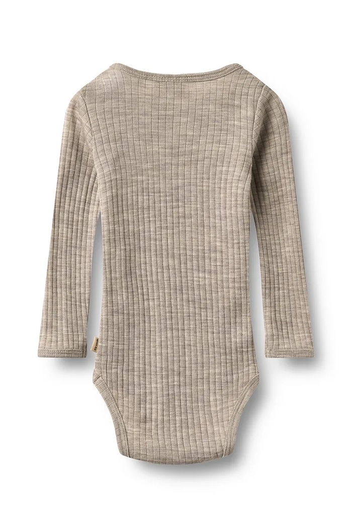 Wheat Body niemowlęce z wełną merino 9185.781.RWS beżowy AW26