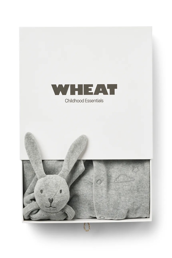 Chłopiec Wheat Pajacyk niemowlęcy bawełniany 3607.685.GOTS szary