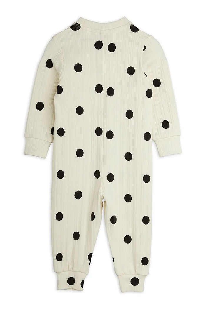 Mini Rodini pajacyk niemowlęcy bawełniany z elastanem 26740112 biały AW26