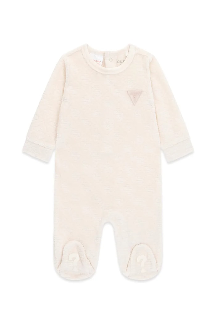 Guess Śpiochy niemowlęce z bawełną beżowy H6BG01.K6009.9BY2
