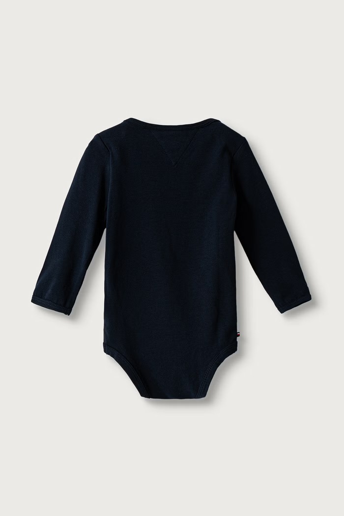 Tommy Hilfiger Pajacyk niemowlęcy bawełniany z elastanem KN0KN02317.9BY2