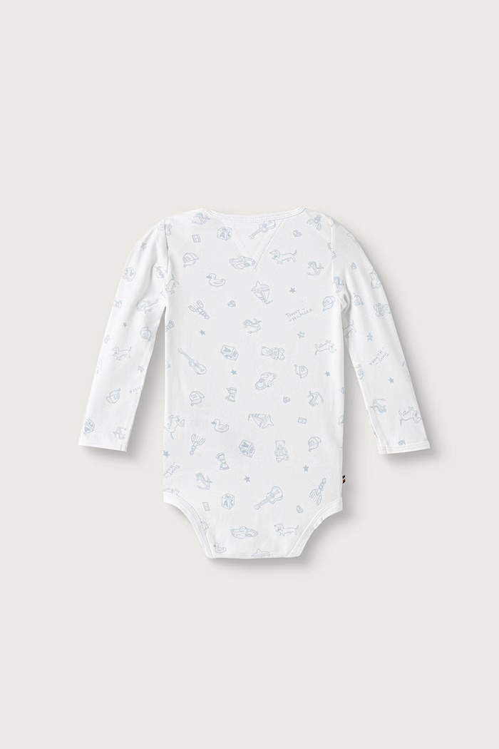 Tommy Hilfiger Body pentru bebeluși din bumbac cu elastan pachet de 3 KN0KN02316.9BY2