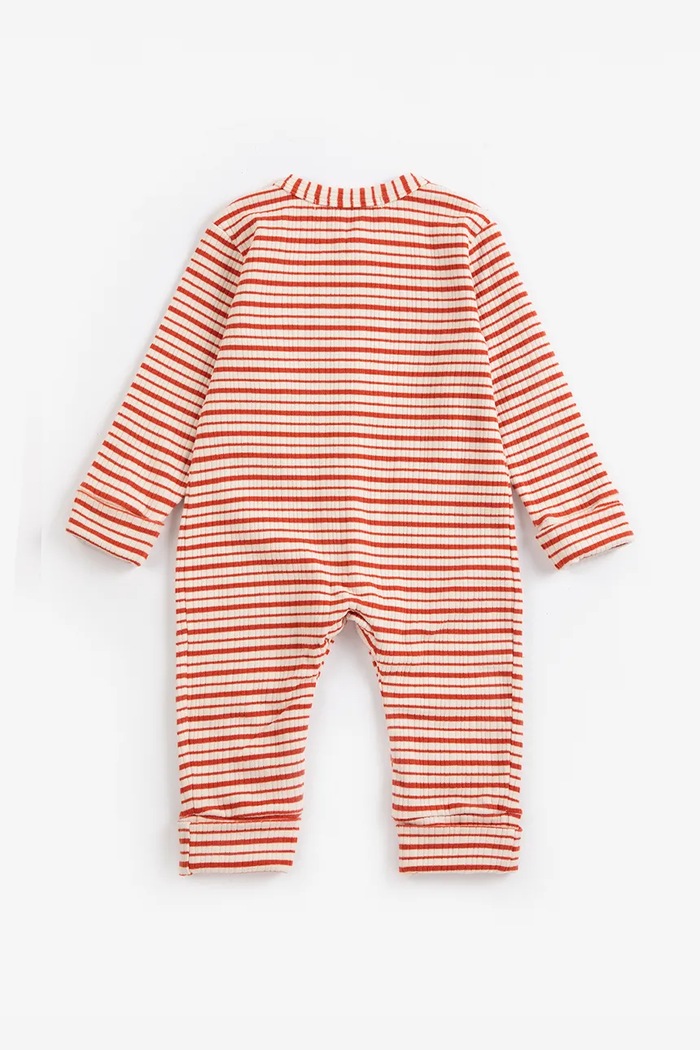 Bobo Choses Kombinezon za bebe od pamuka s elastanom Mush Monster 226AB088 crvena AW26