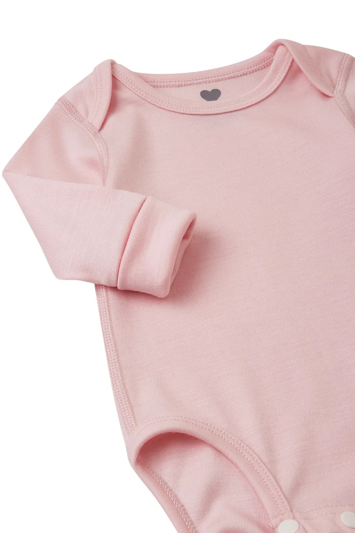 Chłopiec Reima body dziecięce z wełny merino Utu 5200069D.99KK różowy