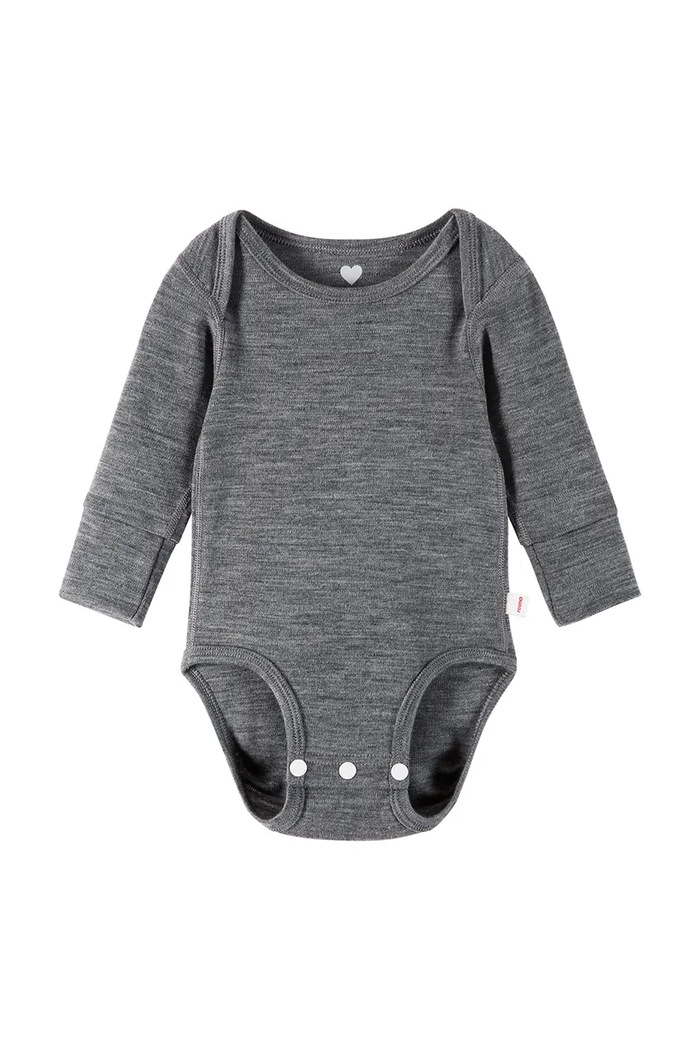 Reima body dziecięce z wełny merino Utu szary 5200069D.99KK