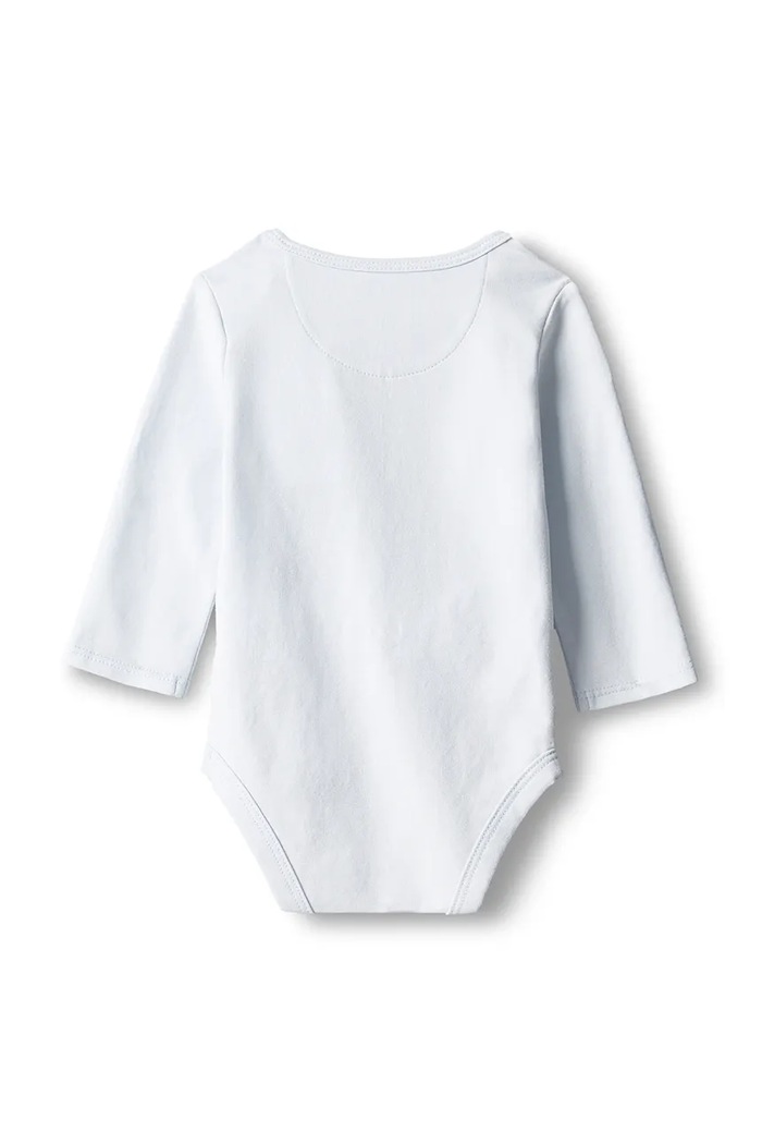 Calvin Klein Jeans Body niemowlęce bawełniane z elastanem LVCKFJN01N.9BY2 niebieski AW26