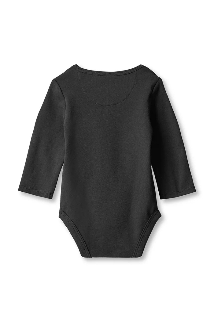 Calvin Klein Jeans Body niemowlęce bawełniane z elastanem LVCKFJN01N.9BY2 czarny AW26