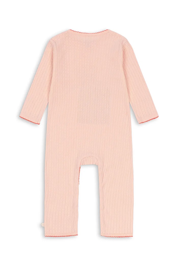 Chłopiec Konges Sløjd Kombinezon dziecięcy bawełniany MINNIE ONESIE GOTS KS106170.9BY2 różowy
