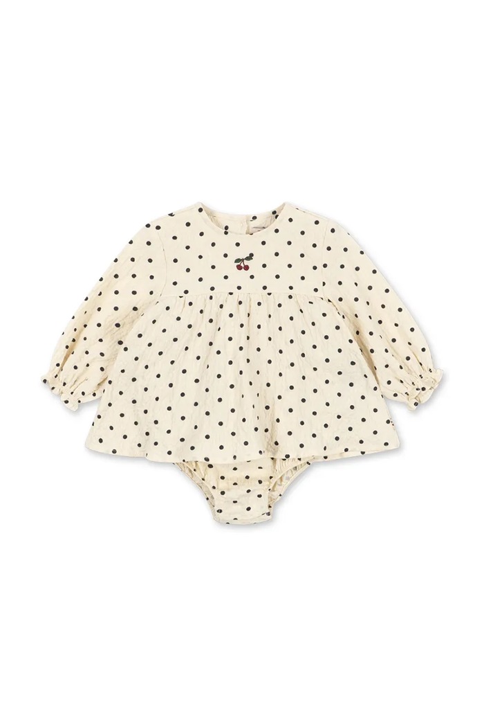 Konges Sløjd Body dziecięce ELIN ROMPER GOTS biały KS105981.9BY2