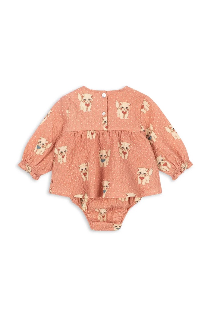 Konges Sløjd Body dziecięce ELIN ROMPER GOTS KS105981.9BY2 różowy AW26