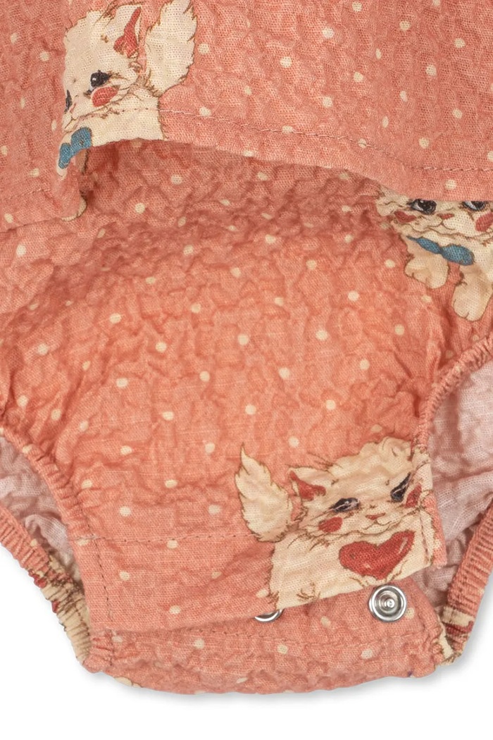 Body dziecięce ELIN ROMPER GOTS Konges Sløjd różowy KS105981.9BY2