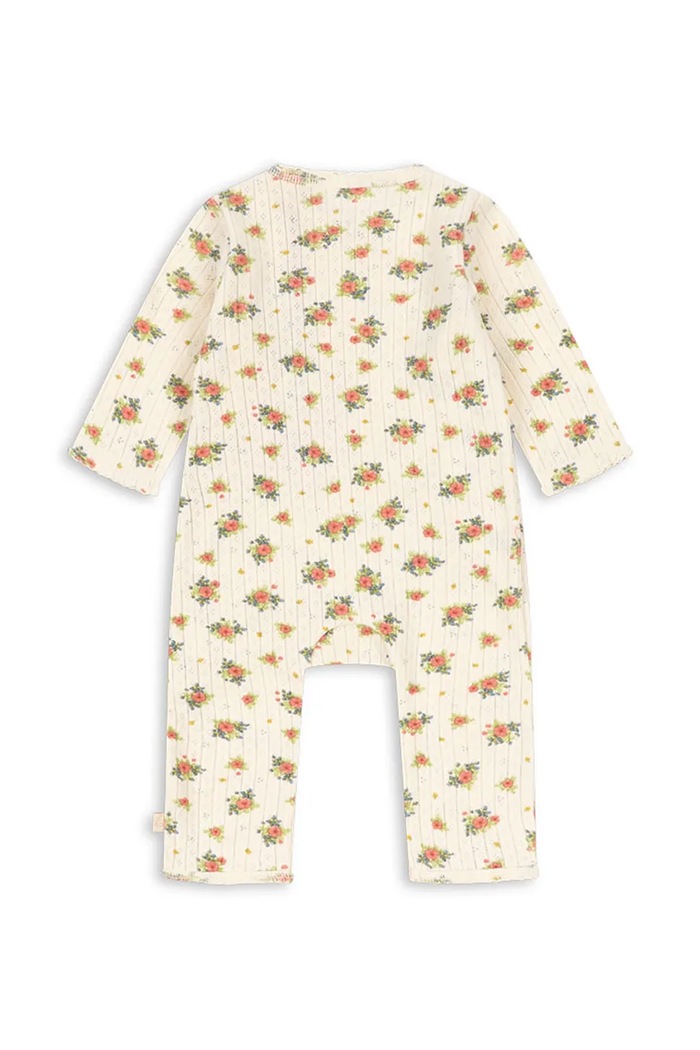 Konges Sløjd φορμάκι βρεφικό βαμβακερό MINNIE NEWBORN ONESIE GOTS KS106169.9BY2 λευκό AW26
