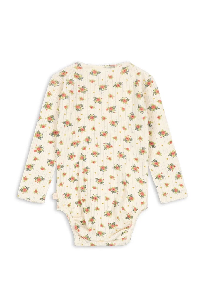 Konges Sløjd κορμάκι παιδικό βαμβακερό MINNIE BODY GOTS KS106166.9BY2 μπεζ AW26
