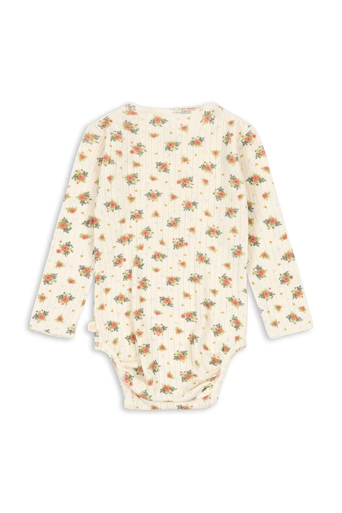Konges Sløjd κορμάκι παιδικό βαμβακερό MINNIE BODY GOTS KS106166.9BY2 μπεζ AW26