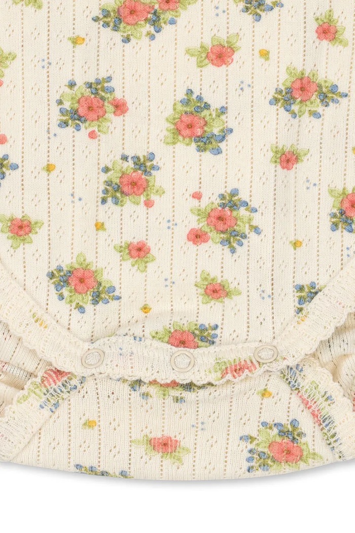 Konges Sløjd κορμάκι παιδικό βαμβακερό MINNIE BODY GOTS KS106166.9BY2 μπεζ