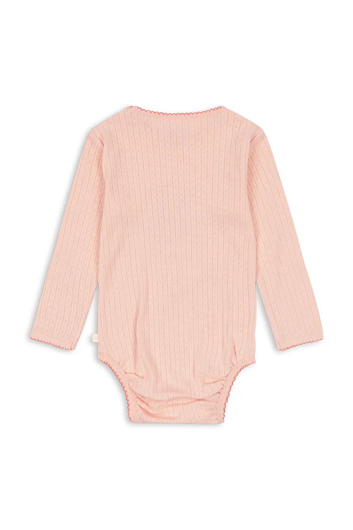 Konges Sløjd Body otroško bombažno MINNIE BODY GOTS KS106166.9BY2 roza AW26