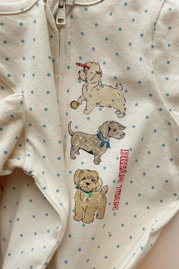 Konges Sløjd overal detský bavlnený GIO ZIP ONESIE GOTS KS106033.9BY2