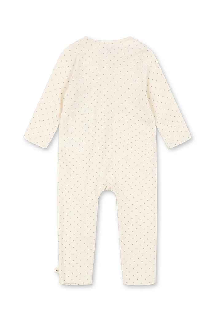 Chlapec Konges Sløjd overal detský bavlnený GIO ZIP ONESIE GOTS KS106033.9BY2 biela