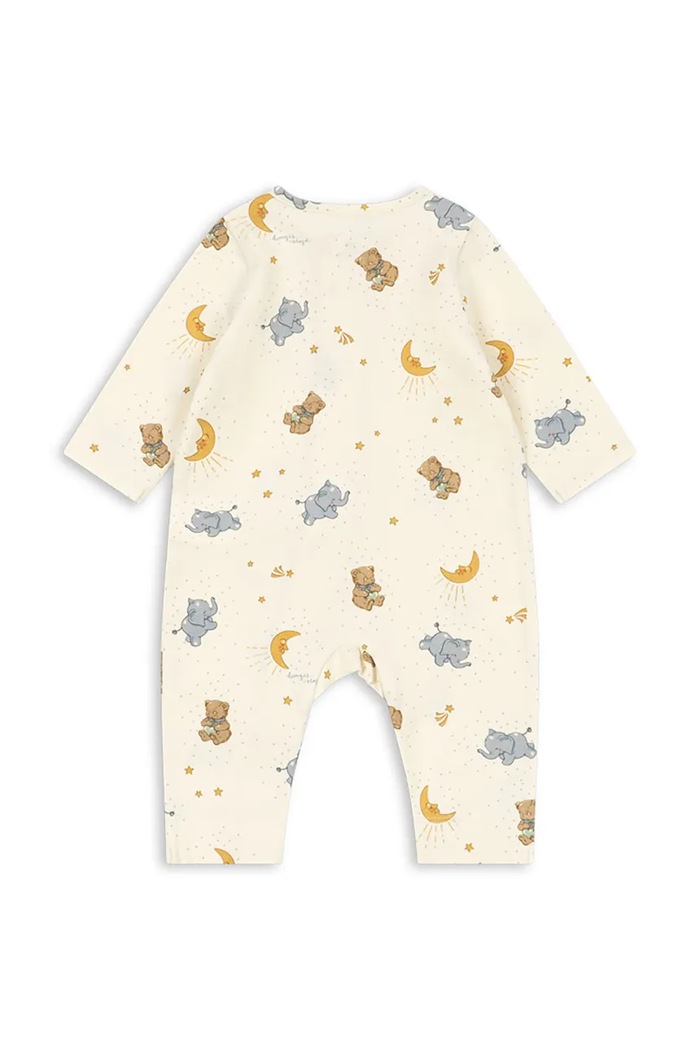 Konges Sløjd overal detský bavlnený s elastanom BASIC ZIP ONESIE GOTS KS105901.9BY2 béžová AW26