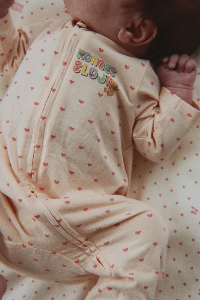 Konges Sløjd overal detský bavlnený s elastanom BASIC ZIP ONESIE GOTS ružová KS105901.9BY2