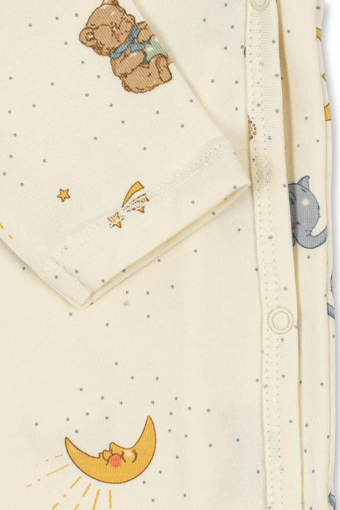 Konges Sløjd overal detský bavlnený s elastanom BASIC NEWBORN ONESIE GOTS béžová KS105898.9BY2
