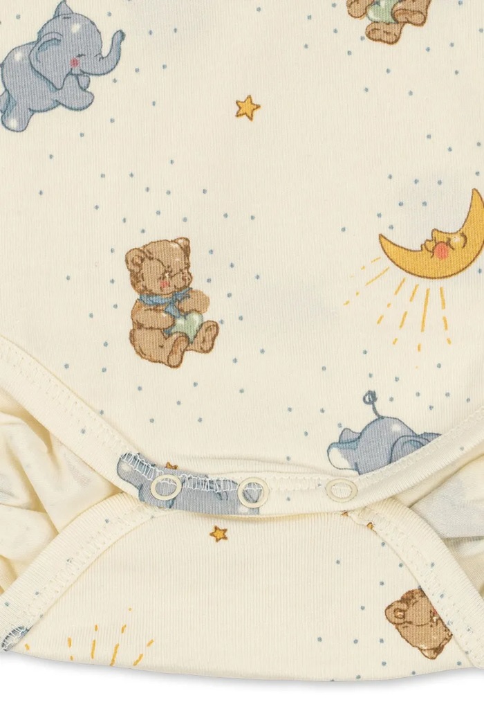 Konges Sløjd κορμάκι βρεφικό βαμβακερό με ελαστάν BASIC LS NEWBORN BODY GOTS KS105897.9BY2 μπεζ