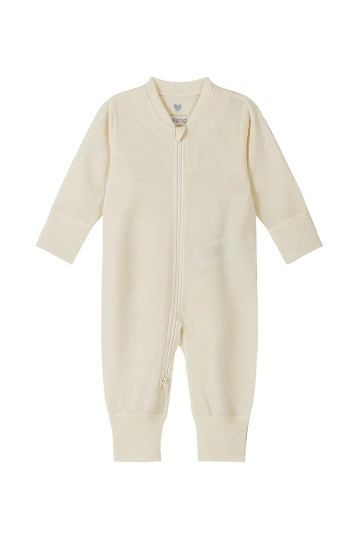 Reima pajacyk dziecięcy z wełną merino Syliin biały 5200429A.9BY2